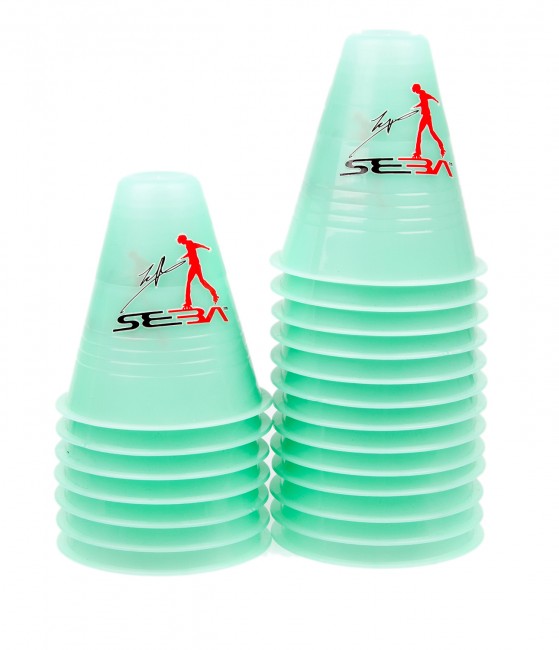 SEBA DD Fluorescent Freestyle Slalom Cones