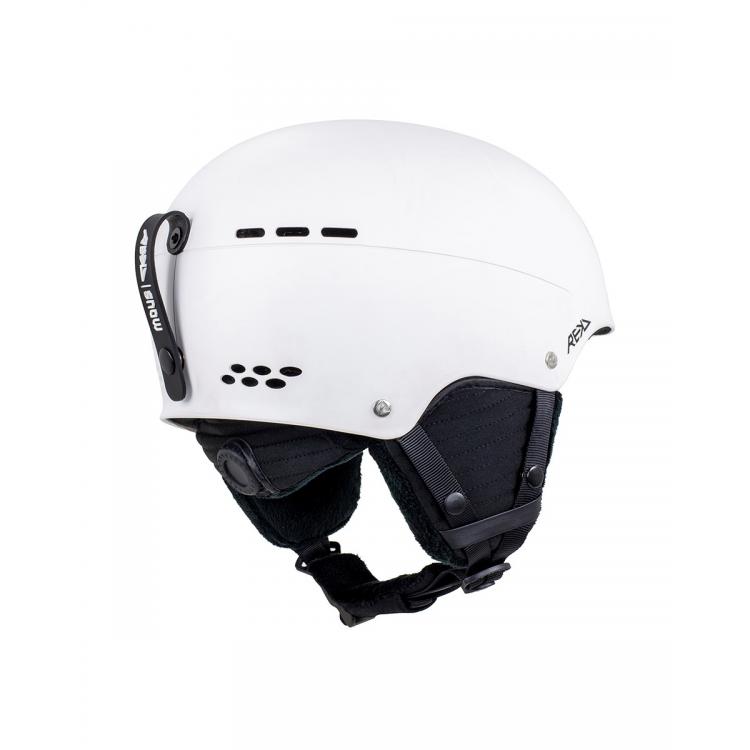 RKD559 REKD Sender Snow Helmet White Rear Angle
