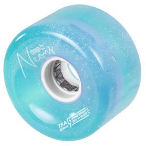 Chaya Neon Blue LED 65mm 78A Roller Skate Wheels