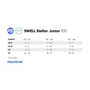 PS Swell Stellar Junior Sizing Chart