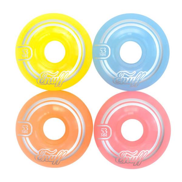 ENUFF Refresher II Pastel Mix 53mm 55A Skateboard Wheels