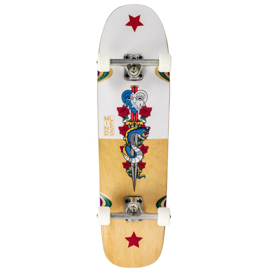 Mindless Flash Snake 8.5″ x 32.5″ Natural / White Skateboard