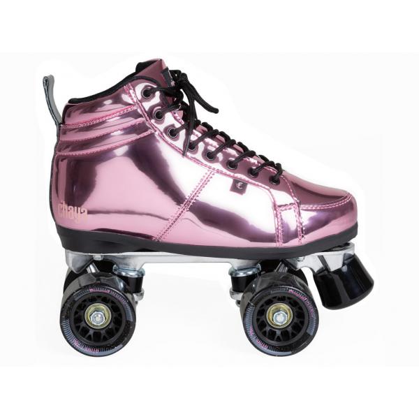 CHAYA Pink Laser Mid-Cut Roller Skates