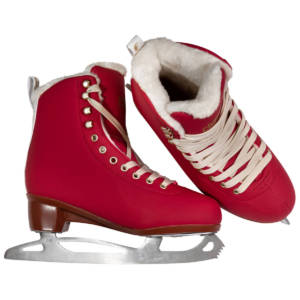 Chaya Merlot Red Ice Skates 2022 two views