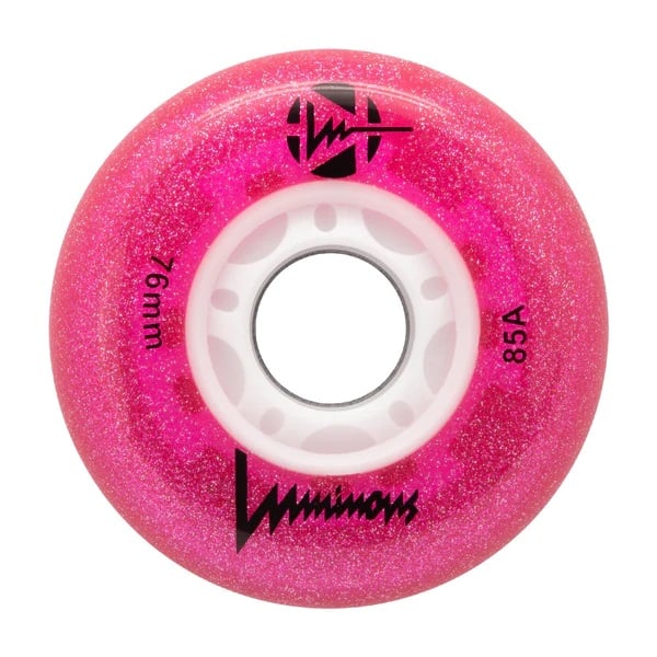 Luminous 76 Glitter Pink LED Wheel